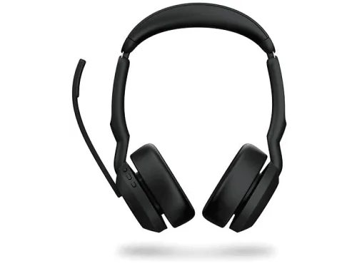 Jabra, Headset Jabra Evolve2 55 link380a Stereo, Reichweite bis 30 m, bis 10 h, MS-Teams optimiert, schwarz