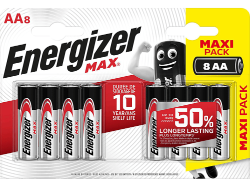 Energizer, Energizer Batterien Max AA LR6 2550 mAh Alkali 1.5 V 8 8 Stück