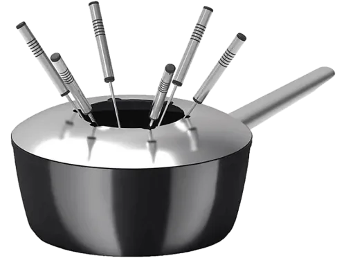 Koenig, KOENIG Fondue "Fondue-Caquelon One for All" Kompatibel mit Elektro-, Gas-, Glaskeramik- und Induktionskochfeldern.