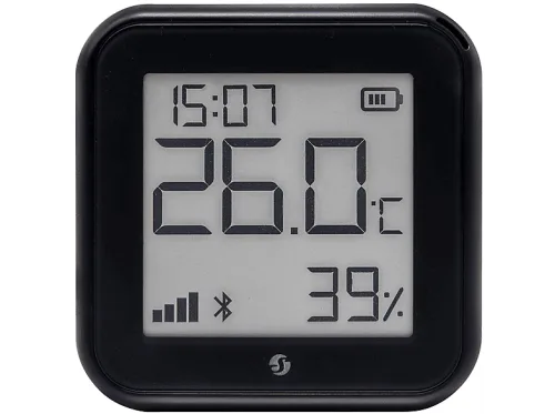 Shelly WLAN-Luftfeuchte- und Temperatursensor H&T Gen3, Schwarz