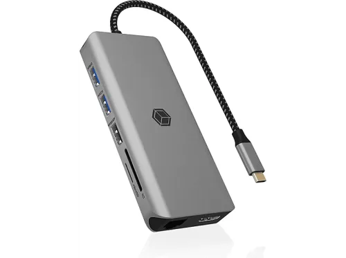 ICY BOX, ICY BOX Mobile DockingStation IB-DK4061-CPD 2xHDMI,USB-C&A,GBit,PD 100W