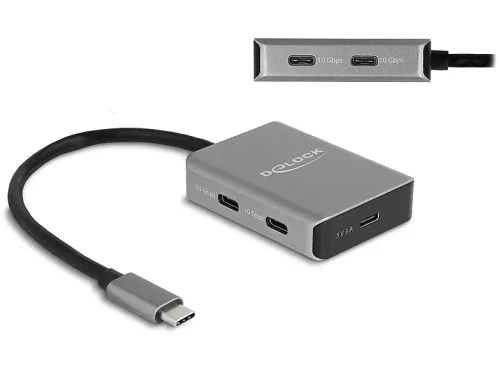 undefined, Delock USB-Hub 4 Port USB-C 10 Gbps