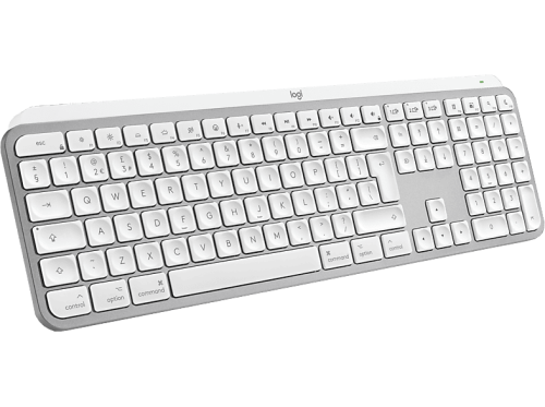 Logitech, Logitech MX Keys S for Mac - PALE GREY - CH Kabellose Tastatur 920-011628 – Tastatur/Keyboard – space grau