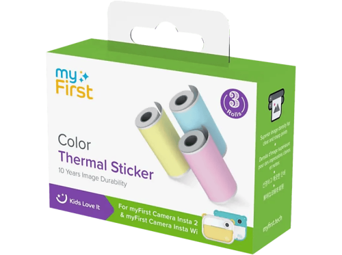myFirst, myFirst, Kids Kamera, myFirst Thermal Sticker Yellow Pink Blue , Produkte & Wohnen