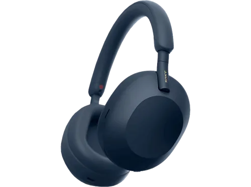 Sony, Sony WH-1000XM5 Over Ear Headset Bluetooth® Stereo Blau High-Resolution Audio, Mikrofon-Rauschunterdrückung, Noise