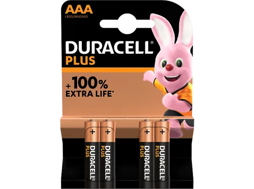 DURACELL, Duracell - Plus, Alkaline-Bat.,4Stk, AAA(LR03)