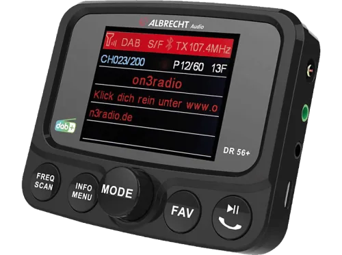 Albrecht, Albrecht DR56+ DAB+ Empfänger Saugnapfhalterung, Bluetooth Musikstreaming