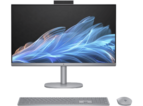 HP OmniStudio X 27-cs0510nz, All-in-One-PC, mit 27 Display, Intel® Core? Ultra 5 125H Prozessor (18 MB Cache, bis zu 4.50 GHz), 16 GB RAM, 1 TB SSD, Arc? Onboard Graphics, Meteor Silver, Windows 11 Home