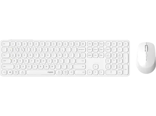 Rapoo, RAPOO 9810M ultraslim full deskset 12651 Wireless, White