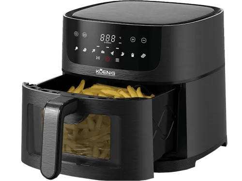 Koenig, Koenig Quick & Pure 4 Heissluftfritteuse – Airfryer - Friteuse – schwarz
