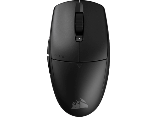 CORSAIR M55 Gaming Maus, Kabellos, 24000 dpi, Optisch mit Leuchtdioden, Schwarz