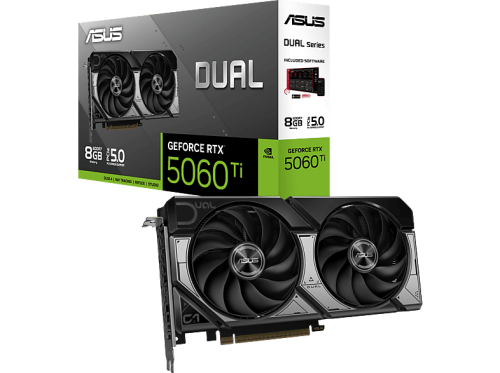 ASUS Dual GeForce RTX 5060 Ti 8GB GDDR7 (NVIDIA, Grafikkarte)