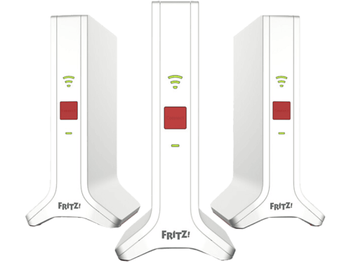FRITZ!, FRITZ! MESH SET 4200 INT 3-Pack WLAN AC Repeater – LAN & WLAN Router – weiss