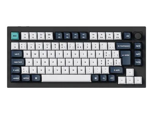 KEYCHRON Q1 Max QMK/VIA Red Switch (CH) Wireless, Gaming-Tastatur, Mechanisch, 2,4 GHz/Bluetooth 5.1/Kabelgebunden, Schwarz