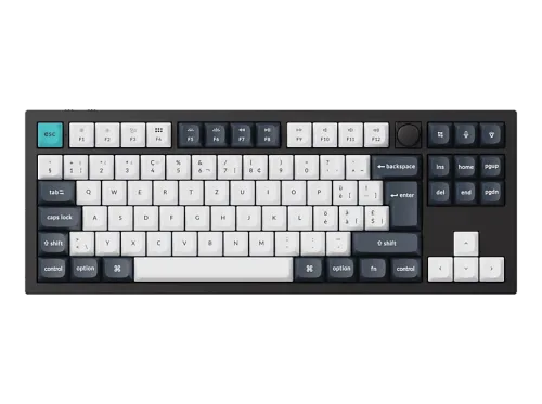 KEYCHRON Q3 Max QMK/VIA Brown Switch (CH) Wireless, Gaming-Tastatur, Mechanisch, 2,4 GHz/Bluetooth 5.1/Kabelgebunden, Schwarz