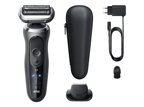 Braun, Braun Elektrorasierer "Series 7 72-G1200s" 1 Stk. Aufsätze Bis zu 60 Min, Präzisionstrimmer-Aufsatz, 100% wasserdicht