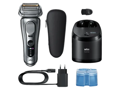 Braun, Braun Elektrogesichtshaarentferner "Series 9 Pro+ 9667cc" Reinigungsstation