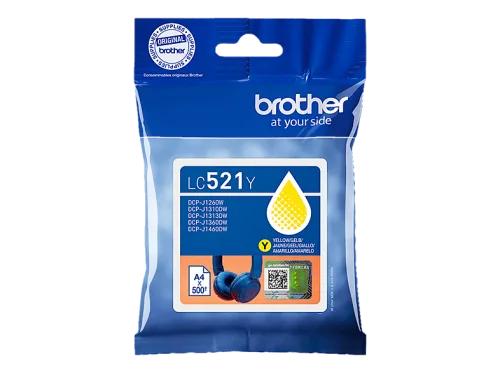 Brother, BROTHER Tintenpatrone yellow LC-521Y DCP-J1360DW 500 Seiten
