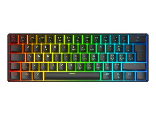 DELTACO, DELTACO Mechanical Keyboard DK470 GAM-175-CH Hot-Swap,KTT Switches,Black