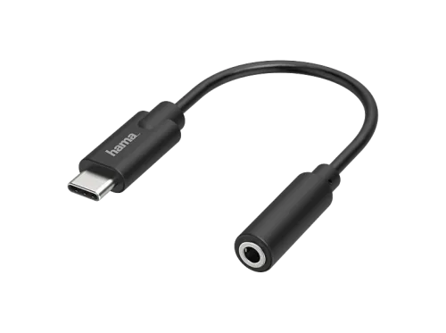Hama, Hama USB 2.0 Adapter [1x USB-C® Stecker - 1x Klinkenbuchse 3.5 mm] Flexibel