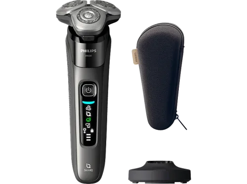 PHILIPS X9002/10 Nass- und Trockenrasierer i9000 Anthrazit (Dual SteelPrecision Klingen, Reinigungsstation: Nein)