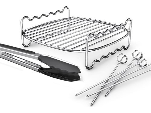 Philips, Philips HD9920/00 Grillrost-Set für Airfryer 6,2 l, 8,3 l und 9 l Airfryer Grillrost-Set – Friteuse Zubehör – grau