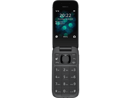 HMD, HMD 2660 Flip DS - 128 MB, Charcoal, 2.8'', 0.3 MP, 4G Handy – Diverse Smartphones & Handys – schwarz