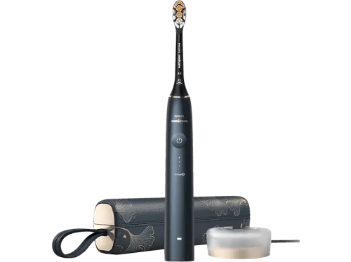 Philips Sonicare, Philips Sonicare Elektrische Zahnbürste "DiamondClean Prestige 9900 HX9992" 2 Stk. Aufsteckbürsten mit integriertem Drucksensor, 5 Putzprogramme, inkl. Ladeetui