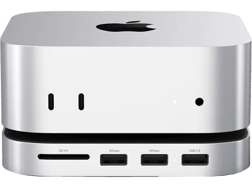 Satechi, Satechi - Mac Mini M4 Alu Stand & Hub m. NVME SSD, Anthrazit