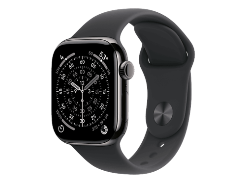 Apple, Apple Watch Series 11 GPS + Cellular Slate Titanium Case / Black Sport Band Watch Series 11