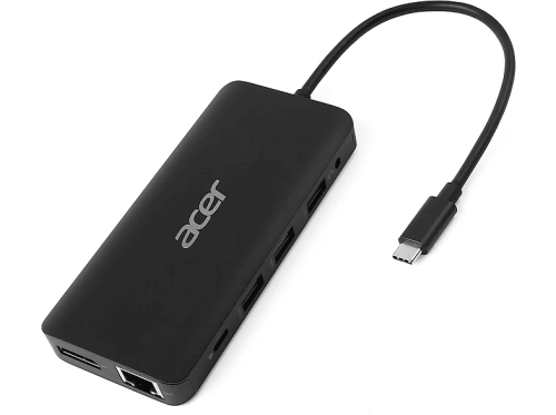 ACER 12-in-1 Dongle Mini Dockingstation USB-C, Schwarz
