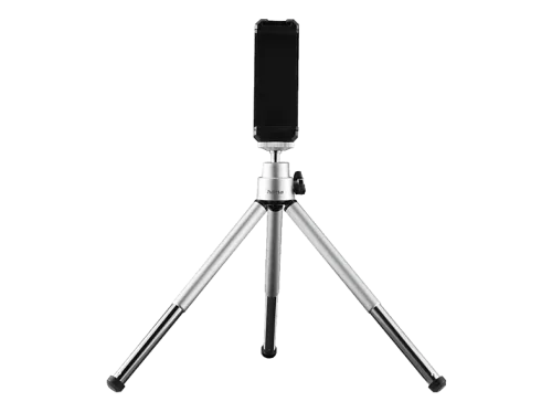 Hama, Hama Fancy 2in1 Ministativ 1/4 Zoll Arbeitshöhe=12 - 16 cm Silber Für Smartphones und GoPro, inkl. Smartphonehalter