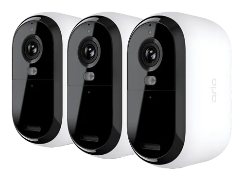 Arlo, Arlo ESSENTIAL3 2K SECURITY CAMERA 3-PACK Netzwerkkamera – Überwachungskamera – weiss