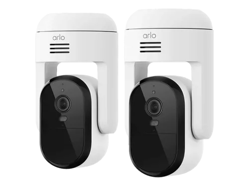 Arlo, Arlo ESSENTIAL3 HD PTZ SECURITY CAMERA 2-PACK Netzwerkkamera – Überwachungskamera – weiss