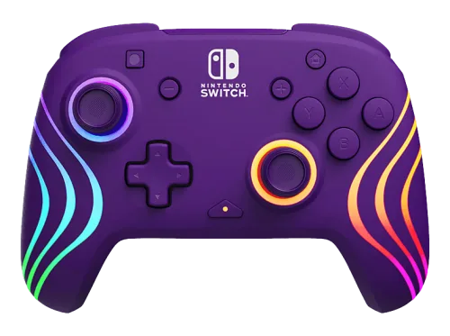 PDP Afterglow Wave Wireless Controller Purple für Nintendo Switch, Switch OLED, Lite