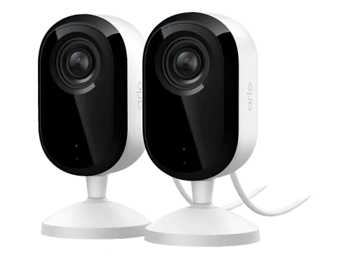 Arlo, Arlo ESSENTIAL3 HD INDOOR SECURITY CAMERA 2-PACK Netzwerkkamera – Überwachungskamera – weiss