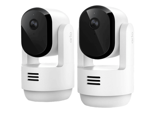 Arlo, Arlo ESSENTIAL3 2K PTZ INDOOR SECURITY CAMERA 2-PACK Netzwerkkamera – Überwachungskamera – weiss
