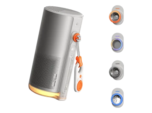 Xgimi, XGimi MoGo 4 Laser Outdoor Bundle (DLP, Full HD 1920 x 1080, 550 ISO-Lumen) Portabler Beamer – grau