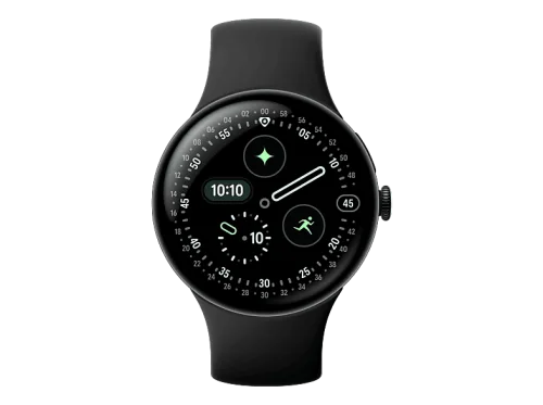 GOOGLE, Google Pixel Watch 4 (WiFi, 45mm, Black) Smart Watch – Weitere Smartwatches – schwarz