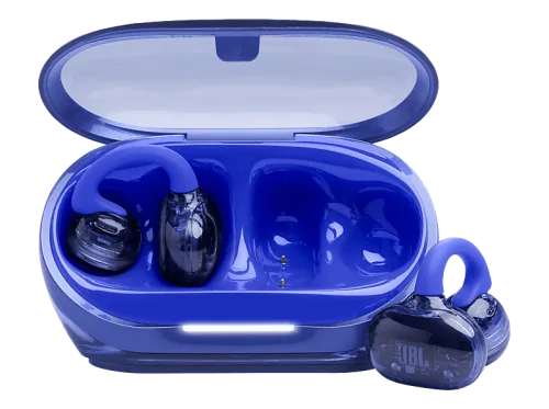 JBL Soundgear Clips, Open-ear True Wireless Kopfhörer Bluetooth Blau