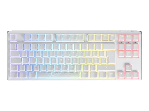 DUCKY Ducky ONE 3 TKL Classic (CH), Gaming-Tastatur, Mechanisch, Cherry MX Red, Kabelgebunden, Pure White