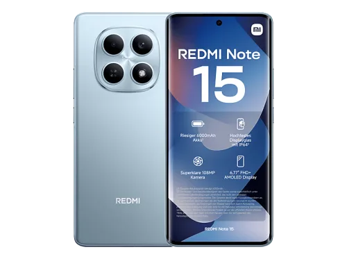 Xiaomi, Xiaomi Redmi Note 15 - 256GB, Glacier Blue, 6.77'', 108 MP Smartphone