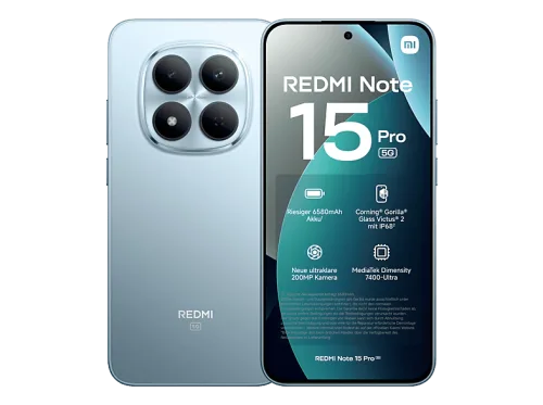 Xiaomi, Xiaomi Redmi Note 15 Pro - 512 GB, Glacier Blue, 6.83'', 200 MP Smartphone – Xiaomi Redmi Note 15 Pro / Pro+