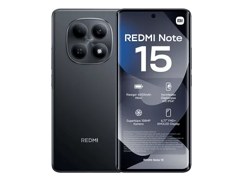 Xiaomi, XIAOMI REDMI NOTE 15 schwarz 128GB 4G