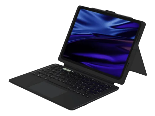 ZAGG Pro Keys Connect iPad Air13 M2 (CH) Tablet-Tastatur mit Schutzhülle Schwarz