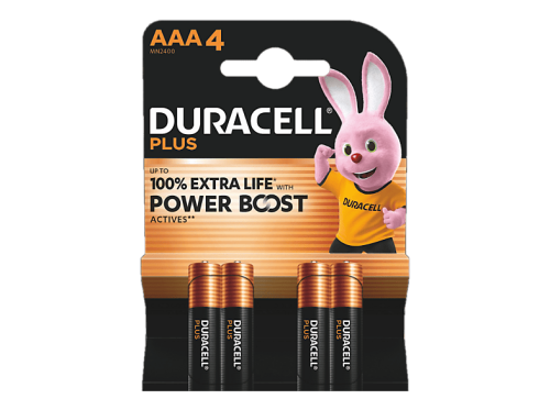 DURACELL, Duracell Plus Power Boost Micro (AAA)-Batterie Alkali-Mangan 1.5 V 4 St.