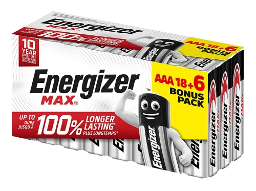 Energizer, Energizer Max Micro (AAA)-Batterie Alkali-Mangan 1.5 V 24 St.