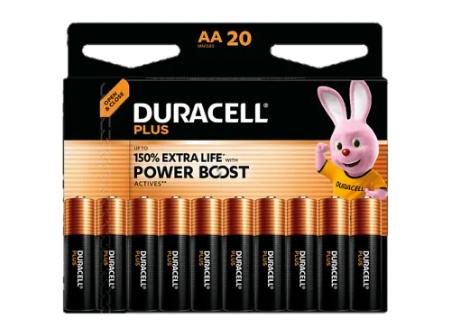 DURACELL, Duracell Plus Power Boost Mignon (AA)-Batterie 1.5 V 20 St.