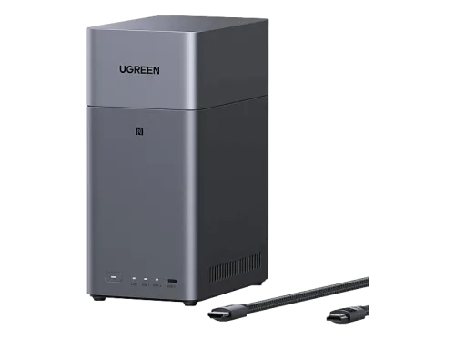 UGREEN NASync DH2300 + HDMI 95998 Cable Bundle NAS 3.5 Anzahl Festplattenschächte: 2 Grau/Silber