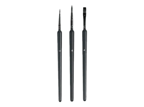 Loklik, Loklik HH-YLBS-0001-US-L 3 st. Rigger, Rund, FlachPinsel